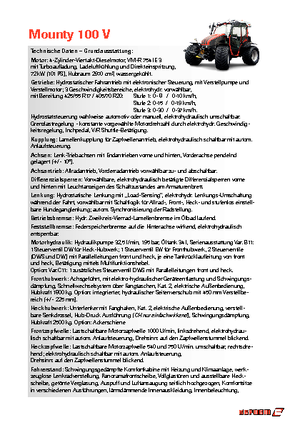 Traktory z napędem 4WD Reform Werke Mounty 100 V