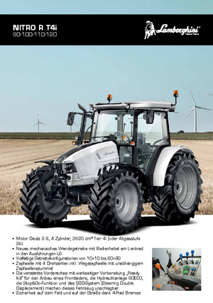 Traktory z napędem 4WD Lamborghini Nitro R 100 DT GS