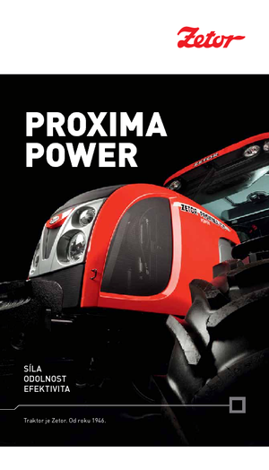 Traktory z napędem 4WD Zetor Proxima Power 100
