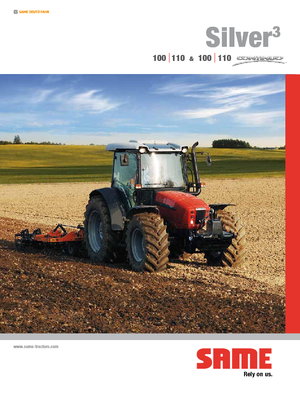 Traktory z napędem 4WD SAME Silver³ 110 Continuo