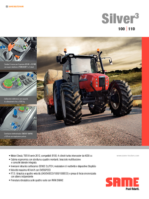 Traktory z napędem 4WD SAME Silver³ 100 DT