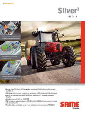 Traktory z napędem 4WD SAME Silver³ 100 DT