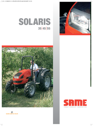 Traktory z napędem 4WD SAME Solaris 55 Basso