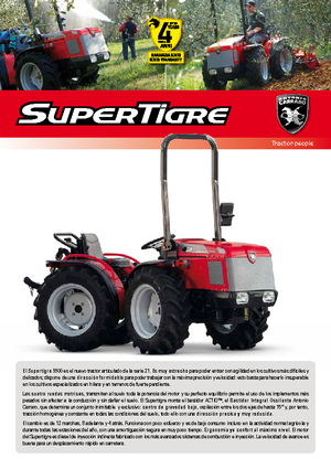 Traktory z napędem 4WD Carraro Supertigre 5500