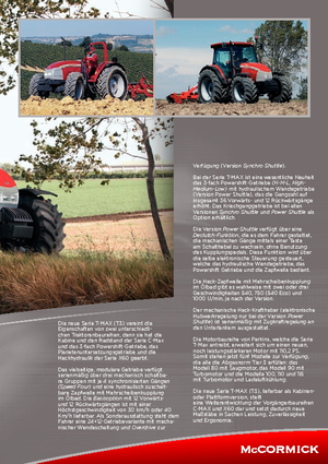 Traktory z napędem 4WD McCormick T 100 Max Synchro