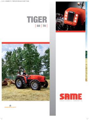 Traktory z napędem 4WD SAME Tiger 75