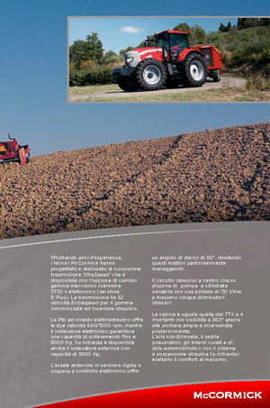 Traktory z napędem 4WD McCormick XTX 145 E-Plus