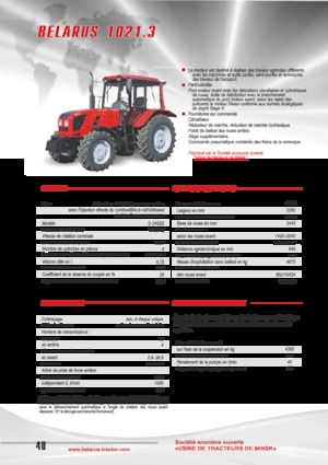 Traktory z napędem 4WD Belarus 1021.3