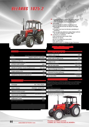 Traktory z napędem 4WD Belarus 1025.2