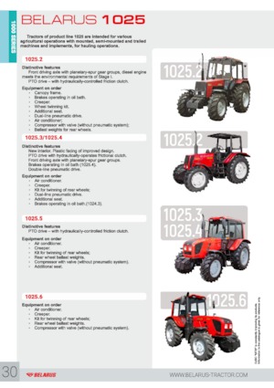 Traktory z napędem 4WD Belarus 1025.3