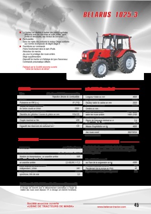 Traktory z napędem 4WD Belarus 1025.3