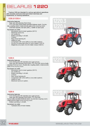 Traktory z napędem 4WD Belarus 1220.3
