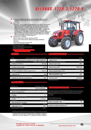 Traktory z napędem 4WD Belarus 1220.3