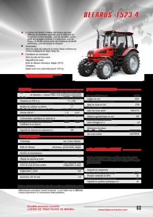 Traktory z napędem 4WD Belarus 1523.4