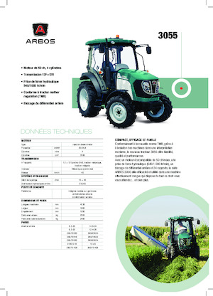 Traktory z napędem 4WD Arbos 3055