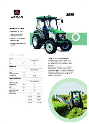 Traktory z napędem 4WD Arbos 3055