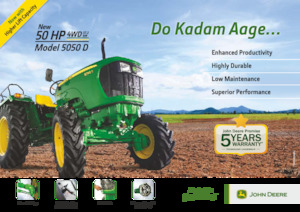 Traktory z napędem 4WD John Deere 5050