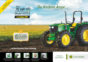 Traktory z napędem 4WD John Deere 5075 TREM-IV