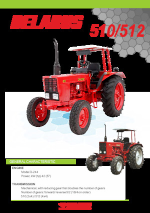 Traktory z napędem 4WD Belarus 512