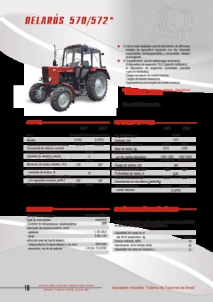 Traktory z napędem 4WD Belarus 572