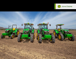 Traktory z napędem 4WD John Deere 6100E