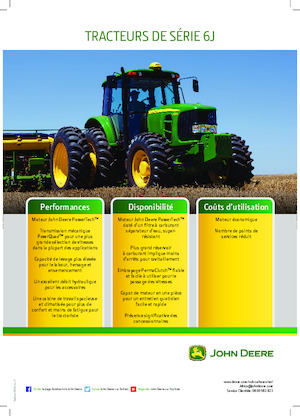 Traktory z napędem 4WD John Deere 6150J