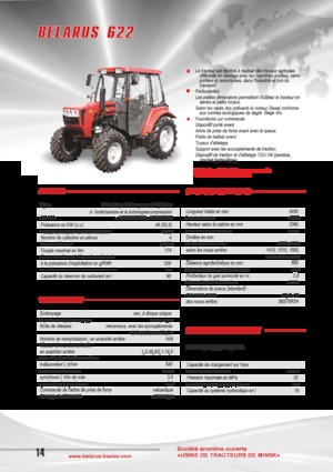Traktory z napędem 4WD Belarus 622