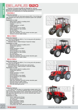 Traktory z napędem 4WD Belarus 920.4