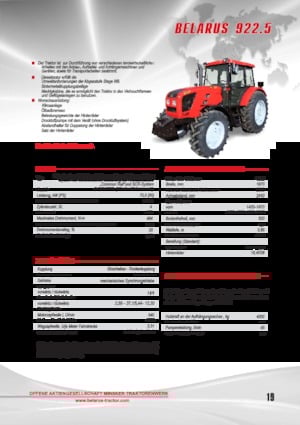 Traktory z napędem 4WD Belarus 923.3