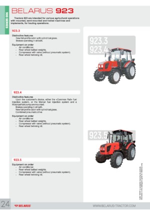 Traktory z napędem 4WD Belarus 923.3