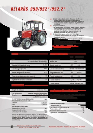 Traktory z napędem 4WD Belarus 952.2