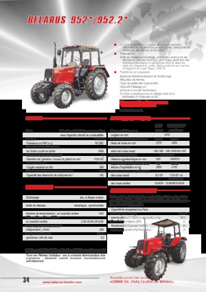 Traktory z napędem 4WD Belarus 952.2