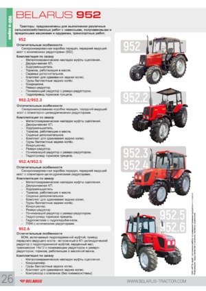 Traktory z napędem 4WD Belarus 952.4
