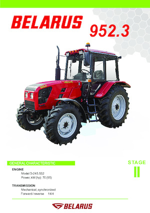 Traktory z napędem 4WD Belarus 952.3