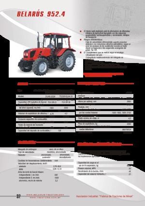 Traktory z napędem 4WD Belarus 952.4