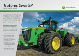 Traktory z napędem 4WD John Deere 9520R