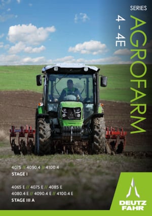 Traktory z napędem 4WD DEUTZ-FAHR Agrofarm 4075 E