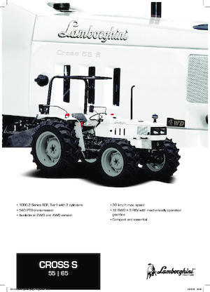Traktory z napędem 4WD Lamborghini Cross S 55