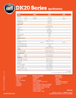Traktory z napędem 4WD Kioti DK5020