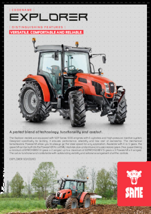 Traktory z napędem 4WD SAME Explorer 110