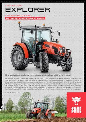 Traktory z napędem 4WD SAME Explorer 110