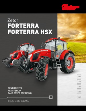 Traktory z napędem 4WD Zetor Forterra HSX 100