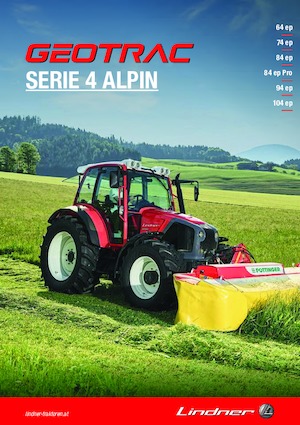 Traktory z napędem 4WD Lindner Geotrac 84 ep pro
