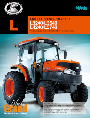 Traktory z napędem 4WD Kubota L4240HST