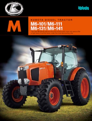 Traktory z napędem 4WD Kubota M 6-141
