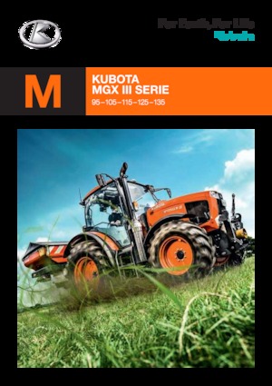Traktory z napędem 4WD Kubota M 95 GX III