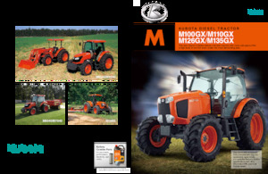 Traktory z napędem 4WD Kubota M100GX