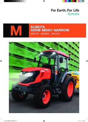 Traktory z napędem 4WD Kubota M5101N