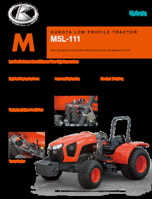 Traktory z napędem 4WD Kubota M5L-111