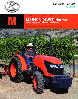 Traktory z napędem 4WD Kubota M8540N